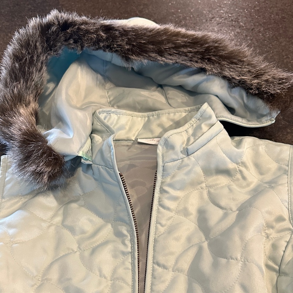 Light Blue Quilted vest